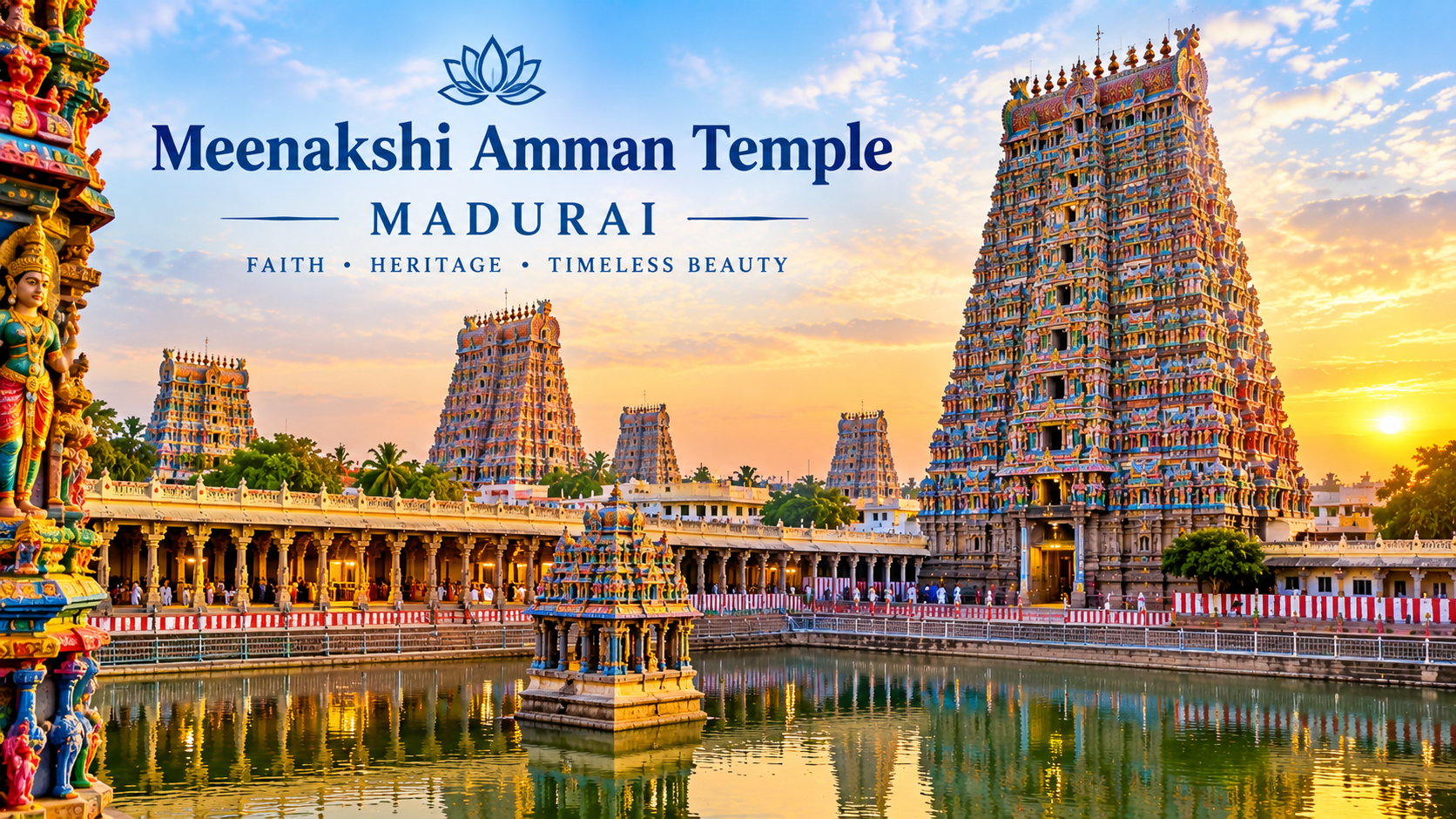 Meenakshi Amman Temple at Sunset