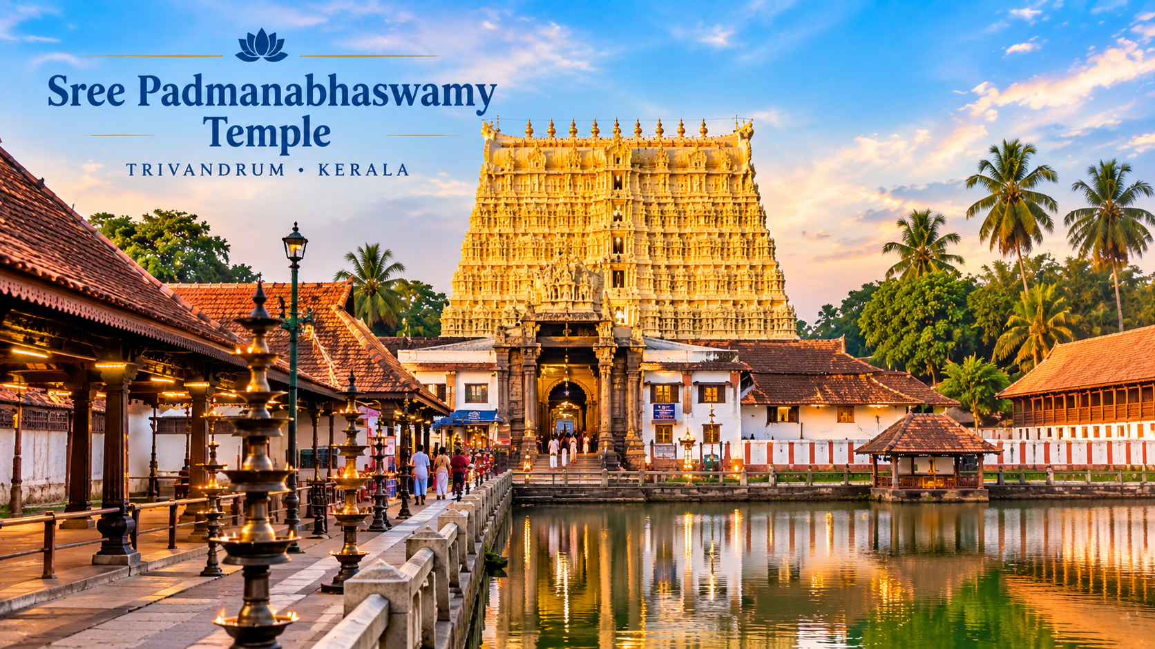 Sree Padmanabhaswamy Temple at Golden Hour